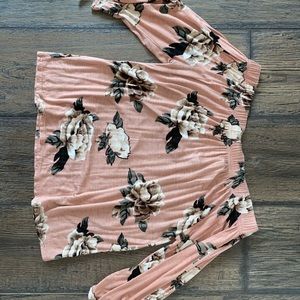 Off the shoulder Floral shirt